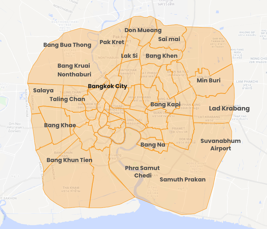 Bangkok Service Map