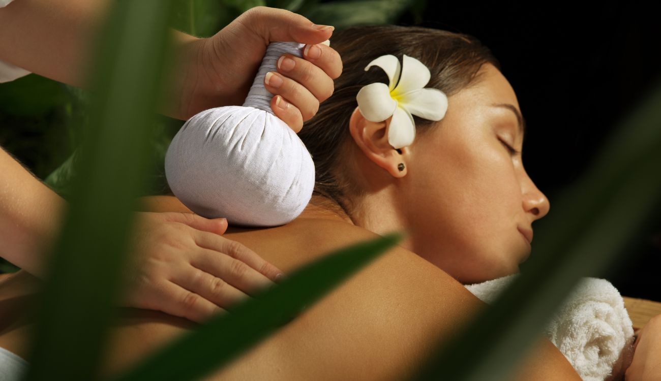 Thai herbal compress massage